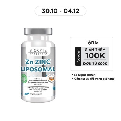 BIOCYTE Zn Zinc Liposomal 60 capsules