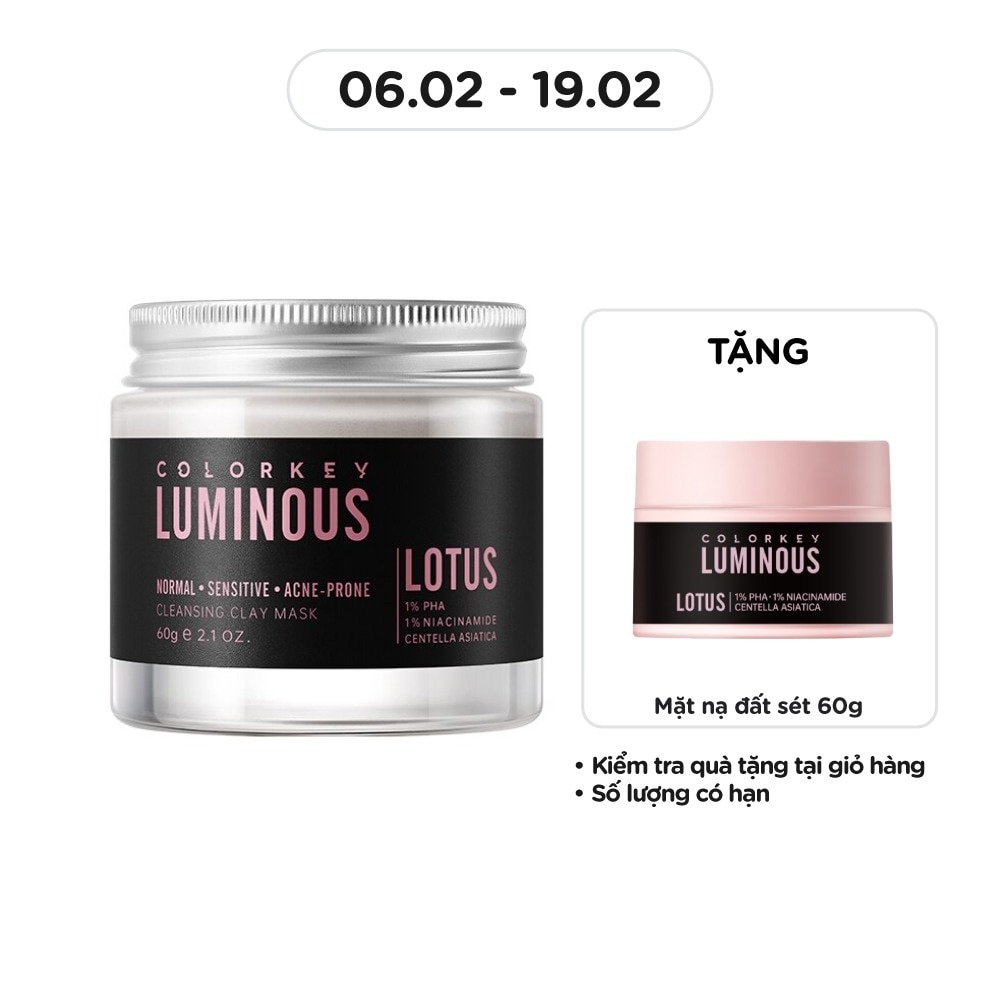 Mặt Nạ Bùn Khoáng Colorkey Luminous Cleansing Clay Mask 60g