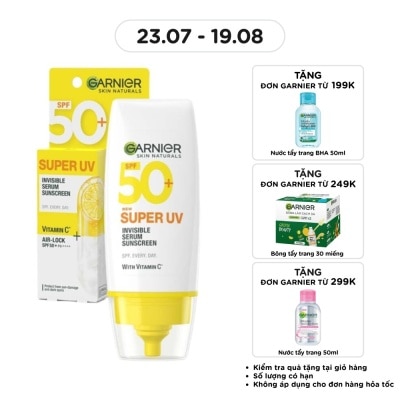 GARNIER - Skin Naturals Super UV Invisible Serum Sunscreen 30ml image