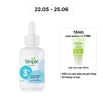 SIMPLE Hyaluronic Acid + B5* Booster Serum 30ml