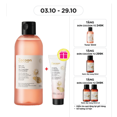 COCOON Nước Cân Bằng Cocoon Nước Sen Hậu Giang 310ml
