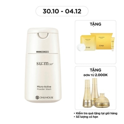 SU:M37º Sữa Rửa Mặt Dạng Bột Su:m37 Micro-Active Powder Wash 60g