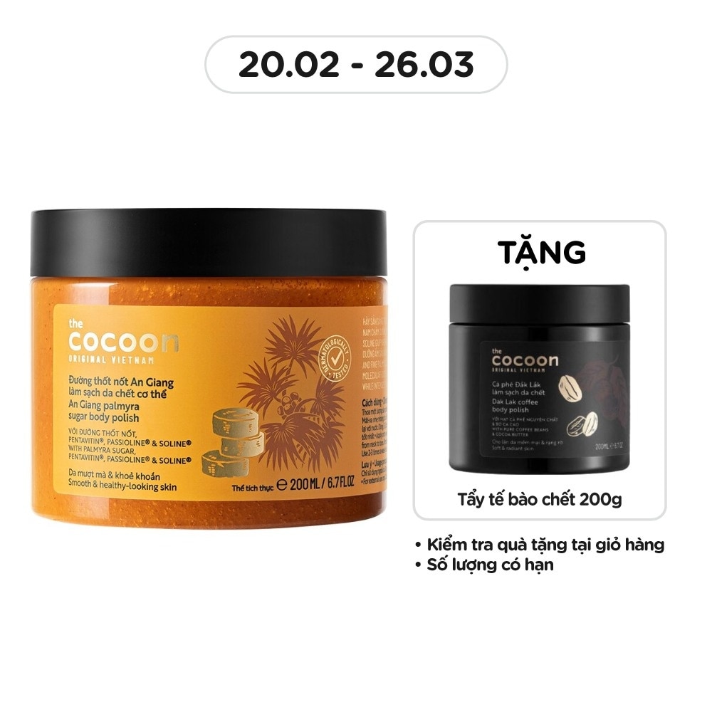 Tẩy Da Chết Cocoon Đường Thốt Nốt An Giang 200ml