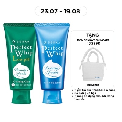 SENKA - Combo Sữa Rửa Mặt Senka ( Perfect Whip Low Ph Calming Cica & Perfect Whip U ) image