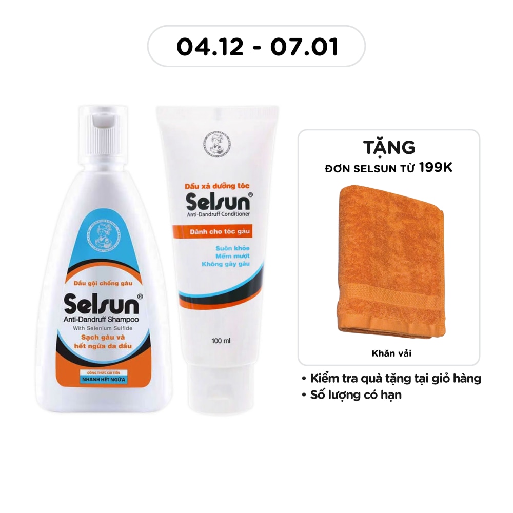 Anti-Dandruff Conditioner 100ml & Selsun Anti-Dandruff Shampoo 100ml