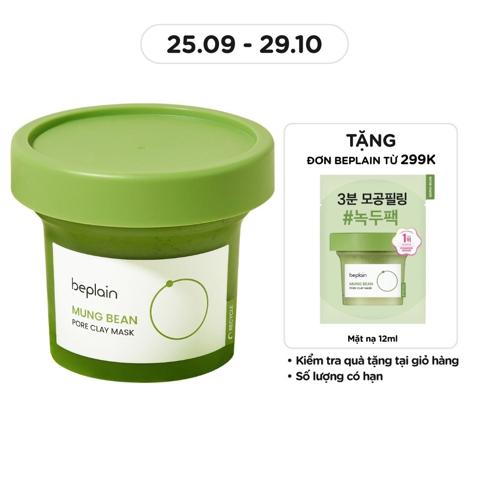 Mặt Nạ Đất Sét Beplain Mung Bean Pore Clay Mask 120ml