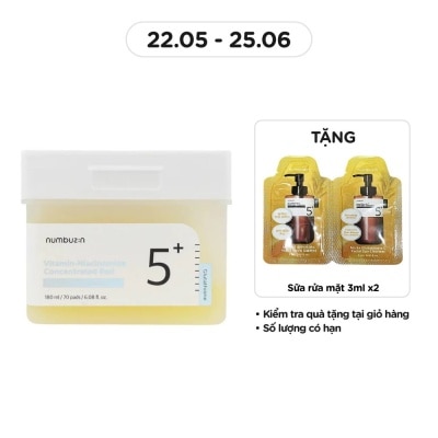 NUMBUZIN No.5 Vitamin-Niacinamide Concentrated Pad 180ml (70Pcs)