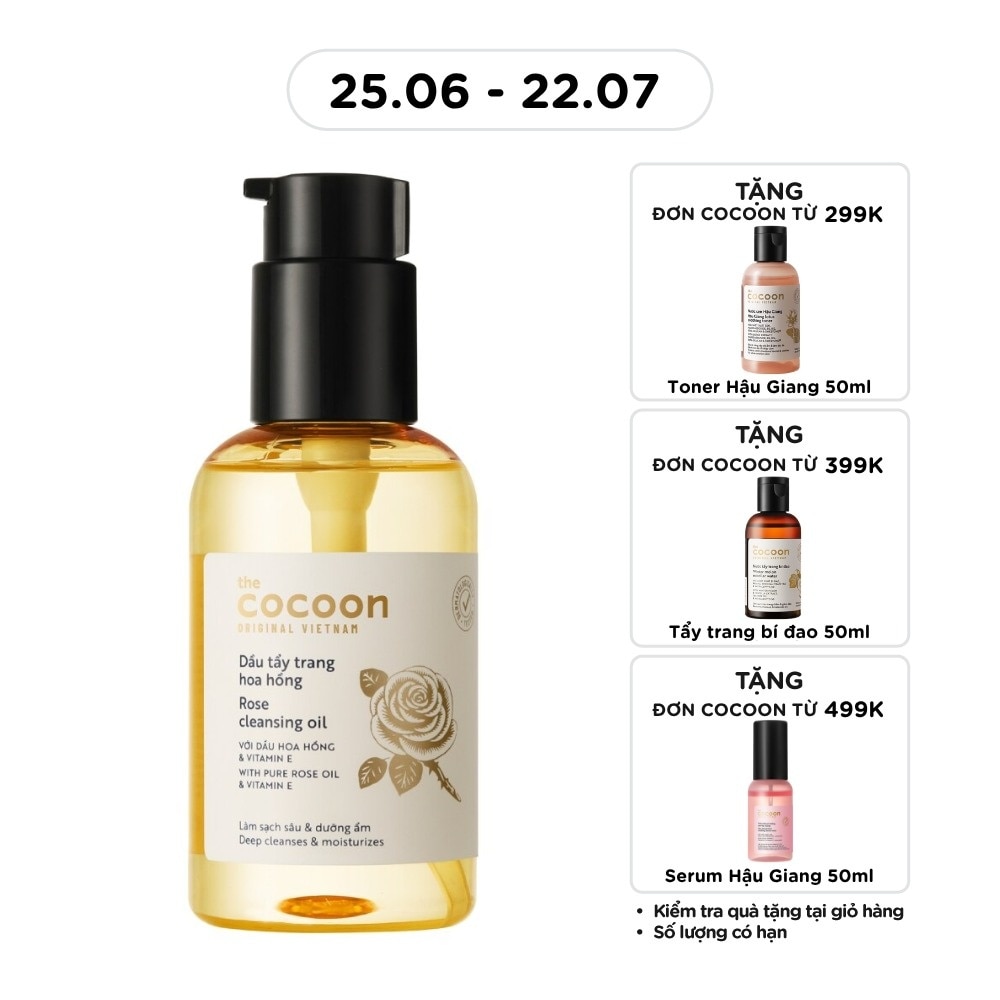 Dầu Tẩy Trang Cocoon Hoa Hồng 140ml