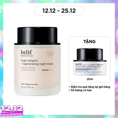 BELIF Mặt Nạ Ngủ Belif Tái Tạo Da Super Knights - Regenerating Night Mask 75ml