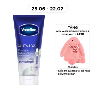VASELINE - Serum Dưỡng Thể Vaseline Healthy Bright Gluta-Hya Serum Burst Lotion Overnight Radiance Repair 300ml