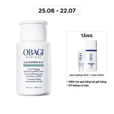OBAGI - Nước Hoa Hồng Obagi Medical Cho Da Mụn Clenziderm M.D. Pore Therapy Exfoliating BHA Toner 148ml