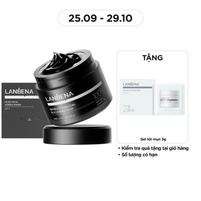 LANBENA Gel Lột Mụn Mũi Lanbena Bamboo Charcoal Blackhead 30g