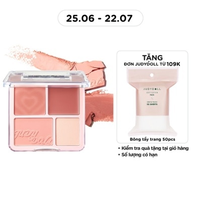 JUDYDOLL - Blush & Highlight Palette 9g .#01