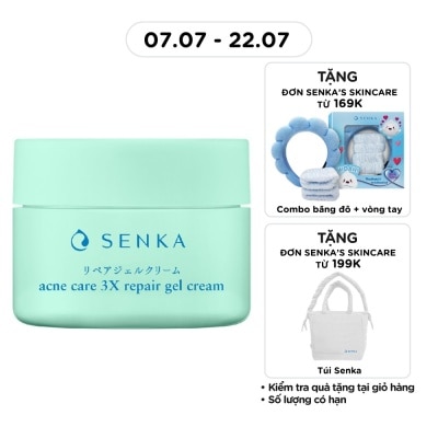 SENKA - Kem Dưỡng Cho Da Mụn Senka Acne Care 3X Repair Gel Cream 50g