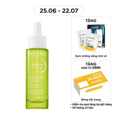BIODERMA - Tinh Chất Sáng Mịn, Mờ Thâm Bioderma Sebium Serum 30ml