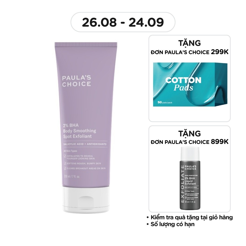 Kem Dưỡng Thể Paula's Choice 2% BHA Body Smoothing Spot Exfoliant 210ml