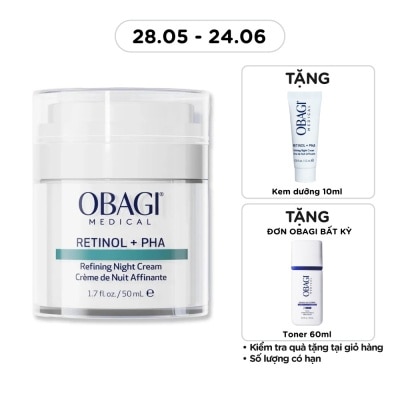 OBAGI - Kem Dưỡng Đêm Obagi Medical Retinol + PHA Refining Night Cream 50ml