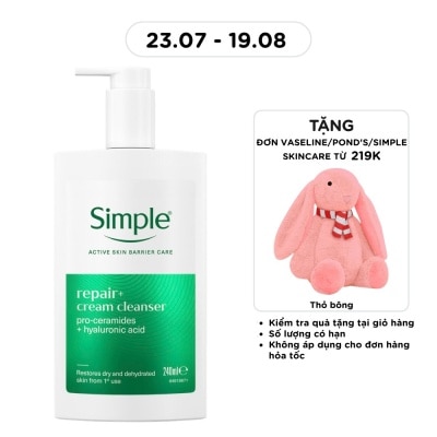 SIMPLE - Sữa Rửa Mặt Simple Repair+ Cream Cleanser 240ml image
