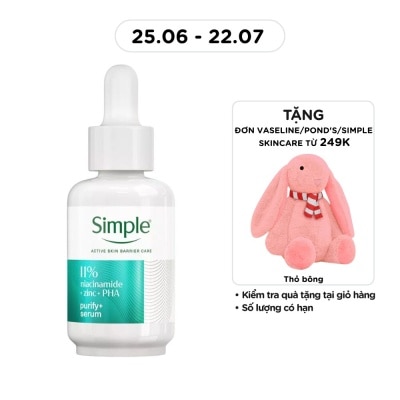 SIMPLE - 11% Niacinamide + Zinc + PHA Purify+ Serum 30ml