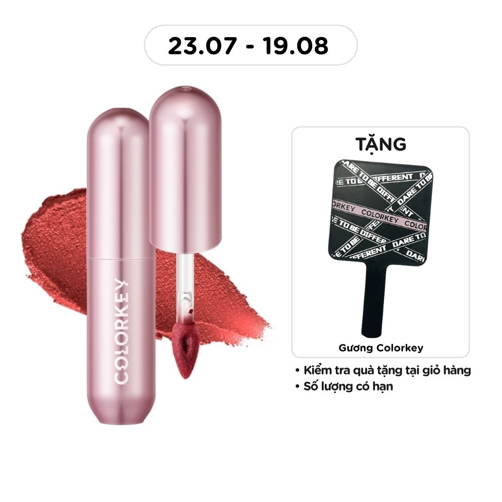 Son Kem Colorkey Mousse Matte Lip Mud 2g .#O106 Citrus Breeze Cam San Hô