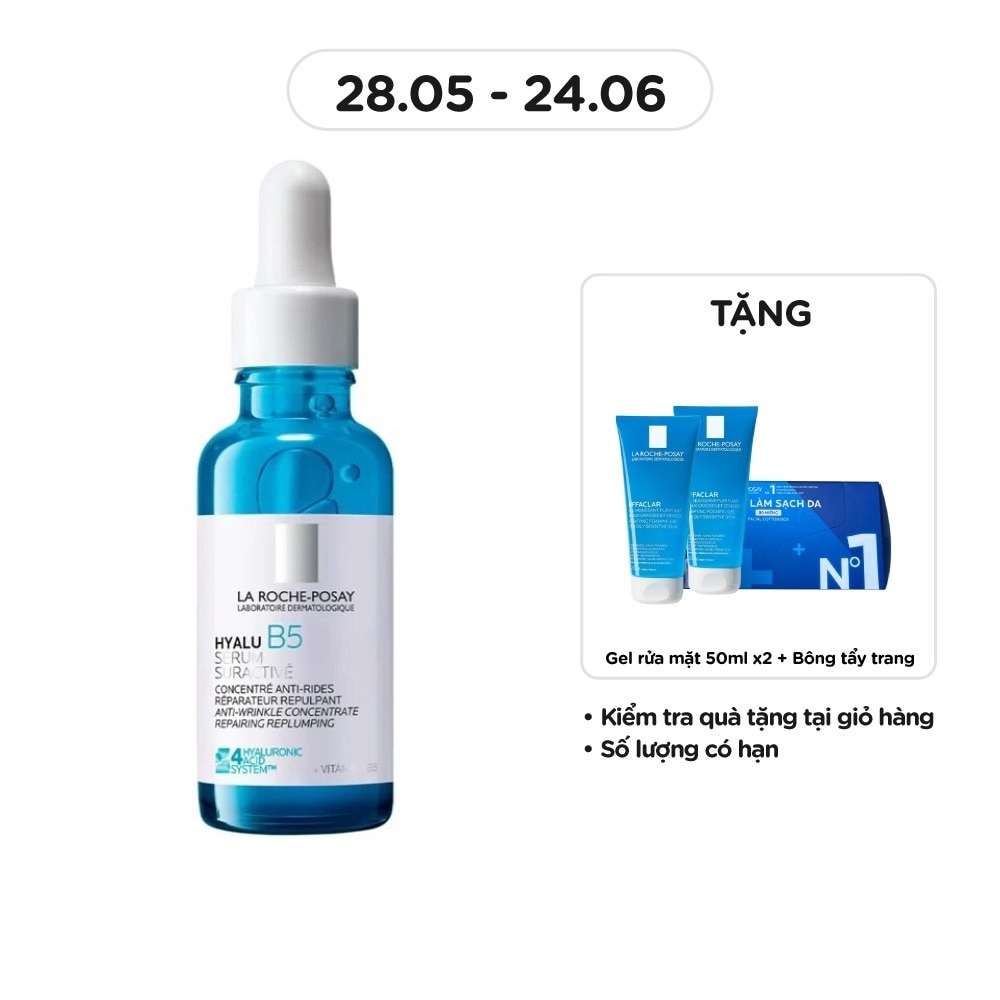 Tinh Chất La Roche-Posay Hyalu B5 Suractivated Serum Phục Hồi Cấp Ẩm Cho Da 30ml