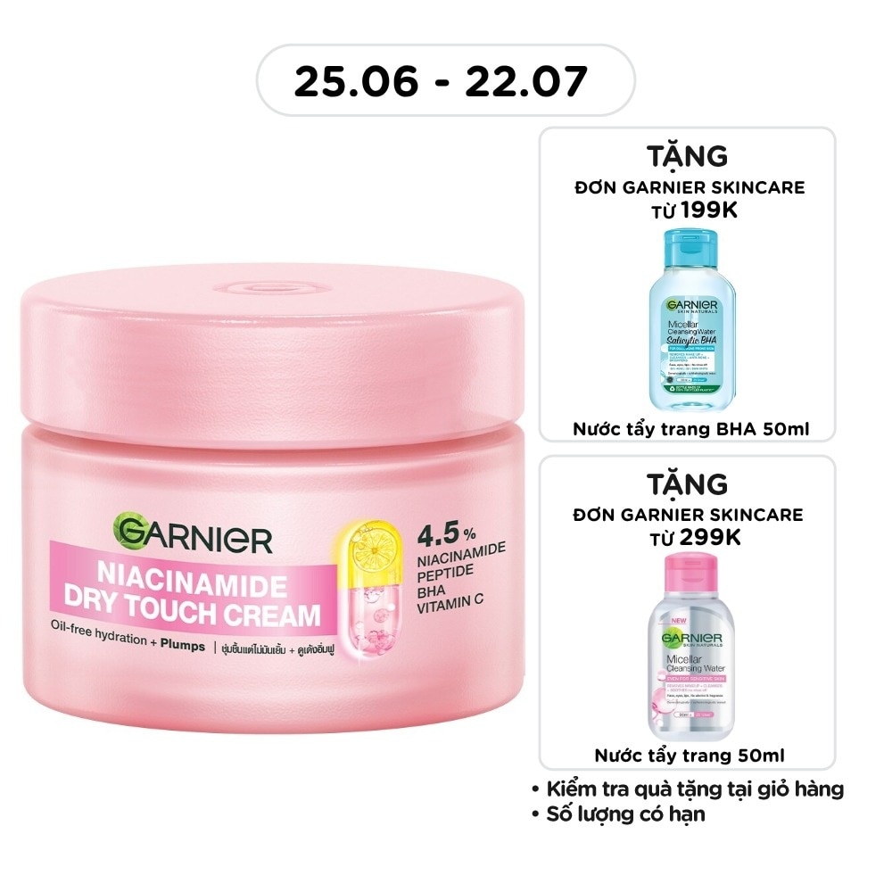 Kem Dưỡng Ẩm Garnier Niacinamide Dry Touch Cream 30ml