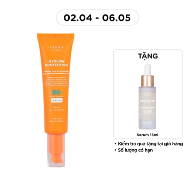 ZAKKA NATURALS - Hyglow Protection Glowing Tone-Up Suncreen SPF50+ PA++++ 45ml