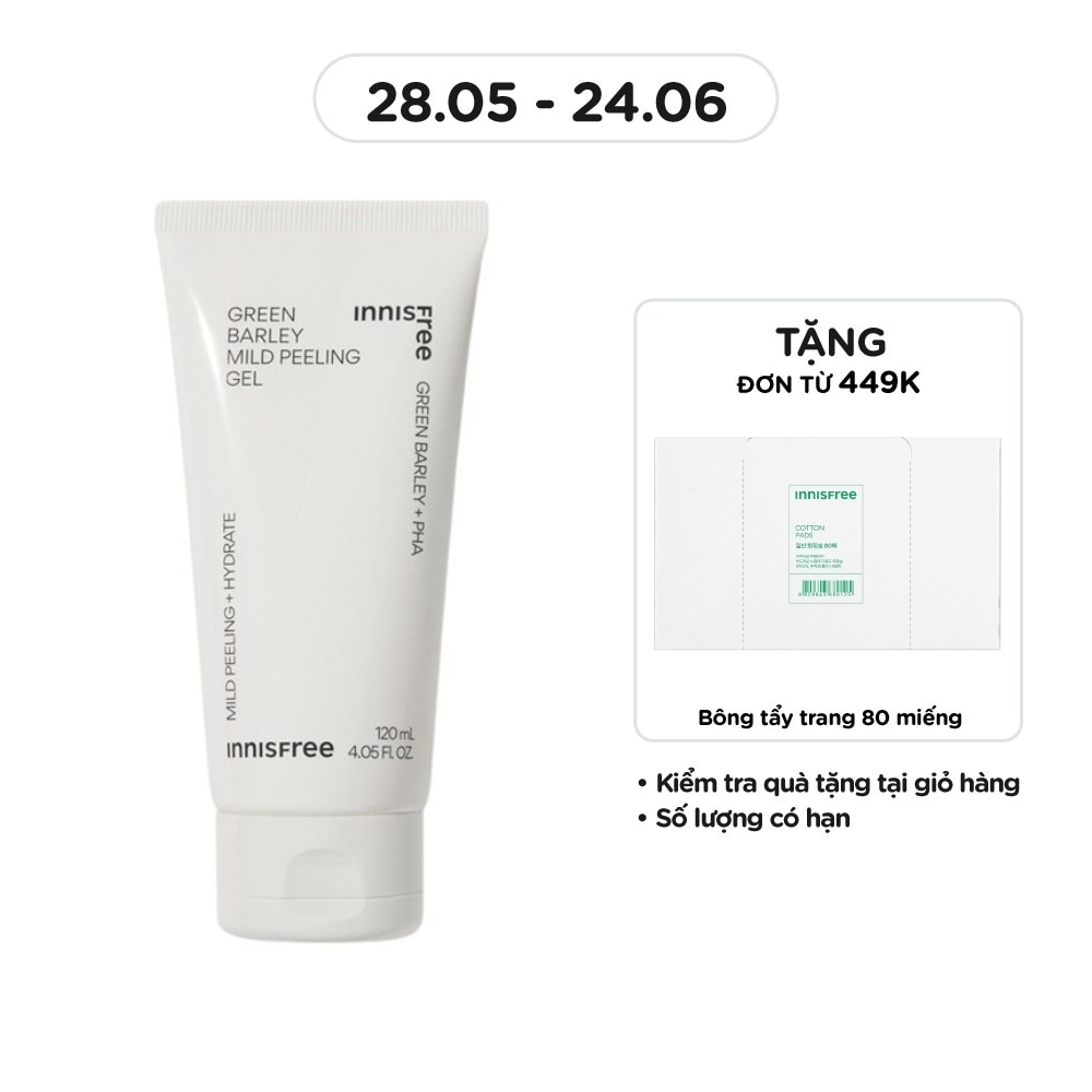 Gel Tẩy Tế Bào Chết innisfree Green Barley Mild Peeling Gel 120ml