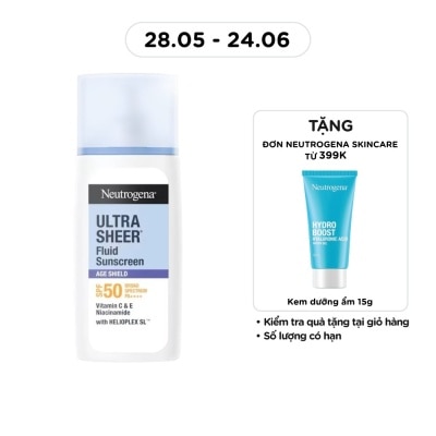 NEUTROGENA - Ultra Sheer Fluid Sunscreen Age Shield SPF 50 Broad Spectrum PA++++ 40ml