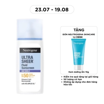 NEUTROGENA - Kem Chống Nắng Neutrogena Ultra Sheer Fluid Sunscreen Age Shield SPF 50 Broad Spectrum PA++++ 40ml image