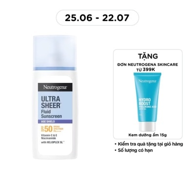 NEUTROGENA - Kem Chống Nắng Neutrogena Ultra Sheer Fluid Sunscreen Age Shield SPF 50 Broad Spectrum PA++++ 40ml