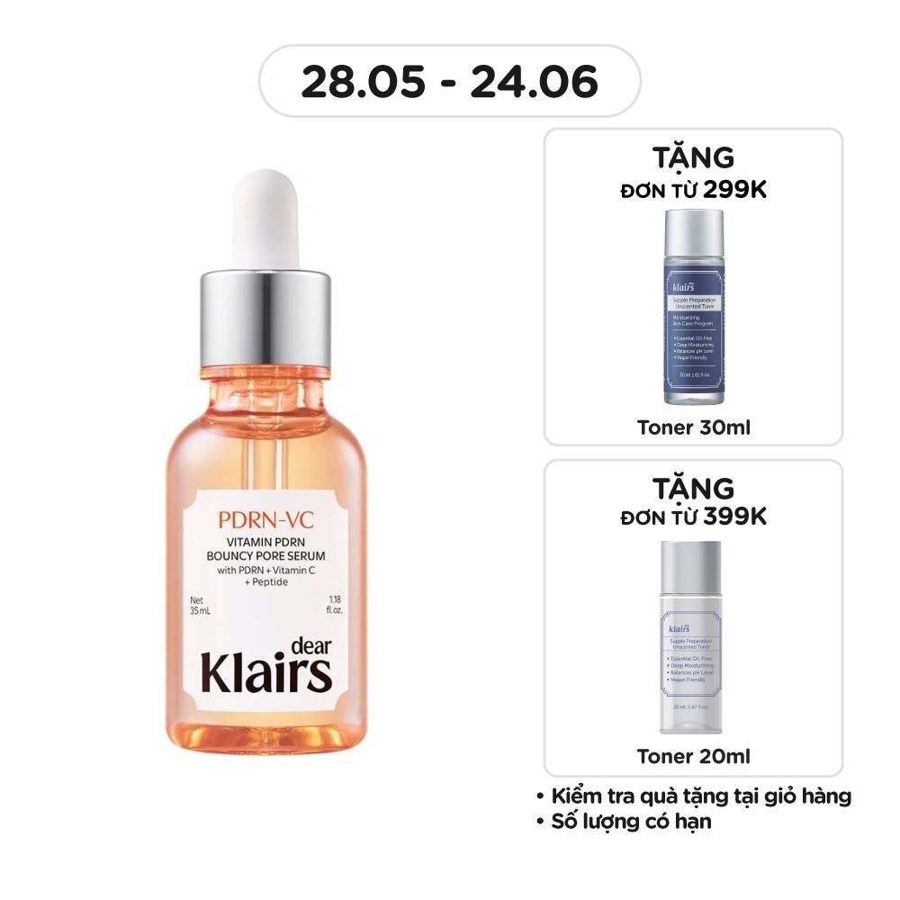 Tinh Chất Dear Klairs Vitamin PDRN Bouncy Pore Serum 35ml