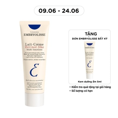 EMBRYOLISSE - Kem Dưỡng Hỗ Trợ Cải Thiện Nền Da Embryolisse Lait-Crème Rétinol-like 75ml
