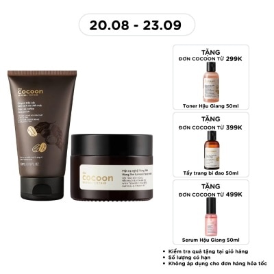COCOON - Combo Cocoon (Tẩy Tế Bào Chết Mặt Dak Lak Coffee 150ml + Mặt Nạ Nghệ Hưng Yên Turmeric 30ml) image