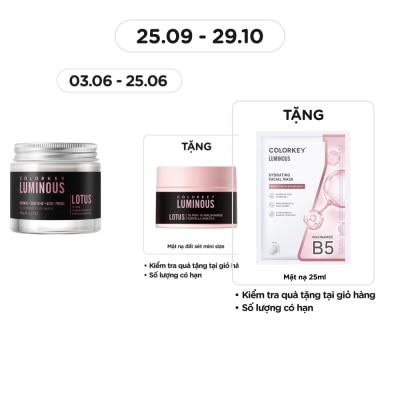 COLORKEY Mặt Nạ Bùn Khoáng Colorkey Luminous Cleansing Clay Mask 60g