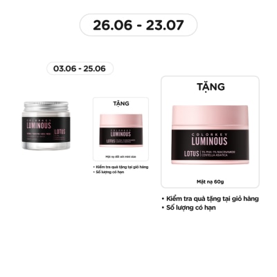 COLORKEY Mặt Nạ Bùn Khoáng Colorkey Luminous Cleansing Clay Mask 60g