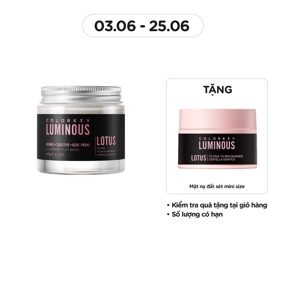 Mặt Nạ Bùn Khoáng Colorkey Luminous Cleansing Clay Mask 60g