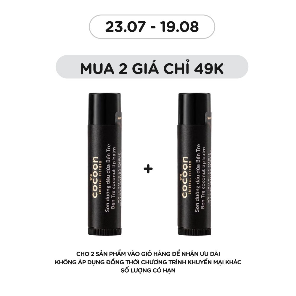 Lip Balm Coconut Ben Tre With Shea Butter & Vitamin E 5g image