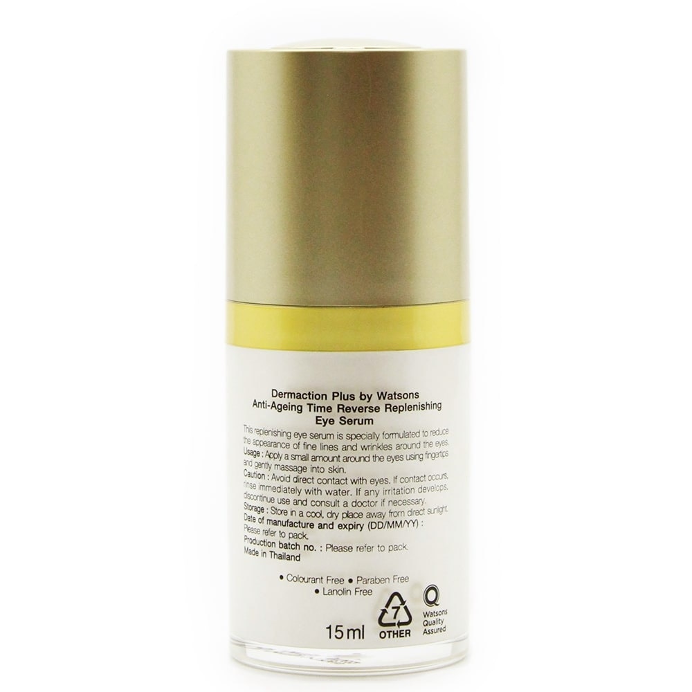 Serum Mắt Dermaction Plus By Watsons Anti-Ageing Time Reverse Replenishing Eye Chống Nhăn Mắt 15ml