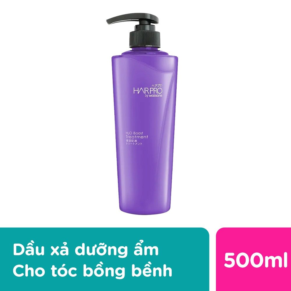 Dầu Xả Hair Pro By Watsons H2O Boost Tăng Cường Cấp Ẩm 500ml