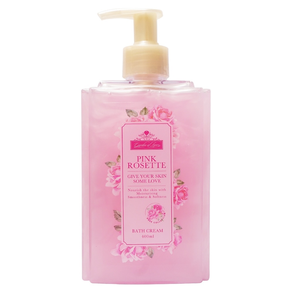 Pink Rosette Bath Cream 400ml