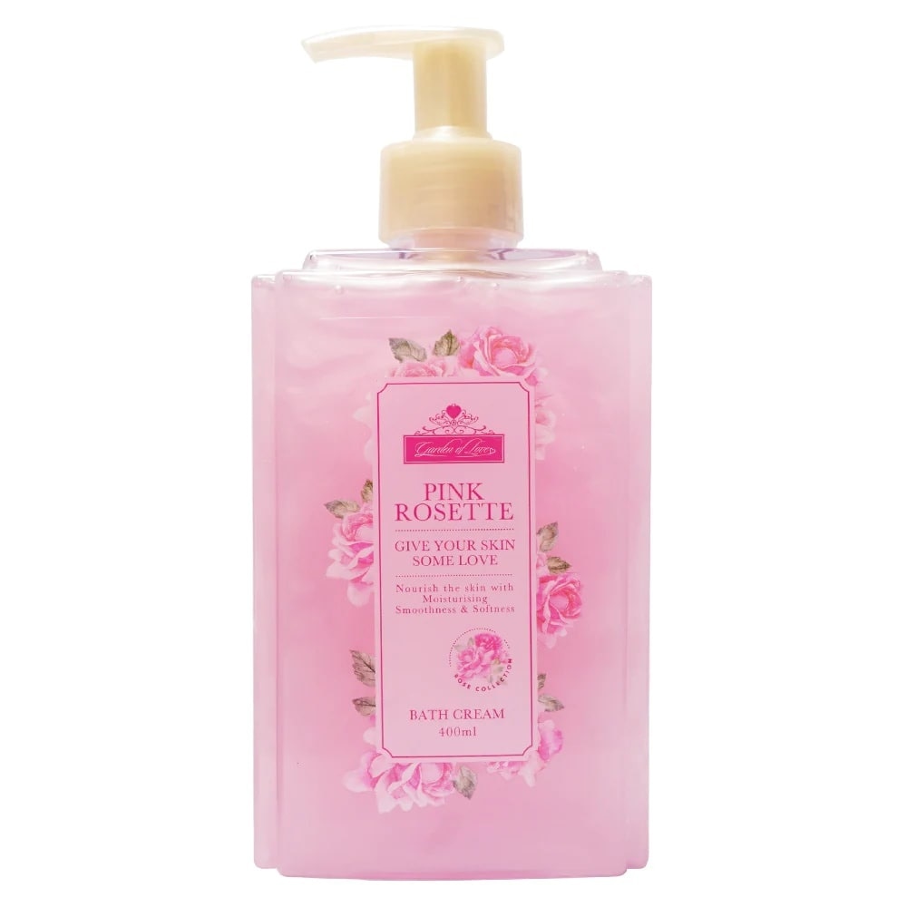 Pink Rosette Bath Cream 400ml