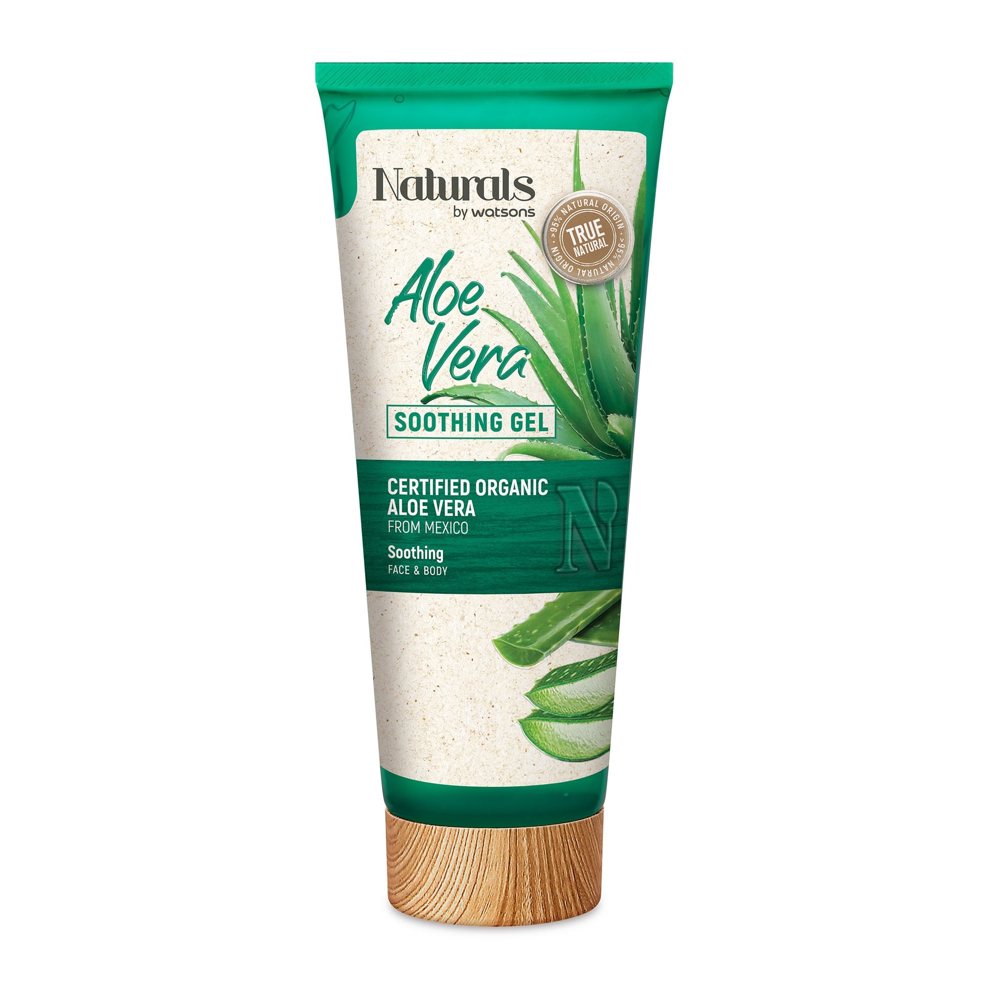 True Natural Aloe Vera Face & Body Soothing Gel 200ml
