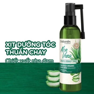 NATURALS BY WATSONS Xịt Dưỡng Tóc Naturals By Watsons True Natural Aloe Vera Chiết Xuất Lô Hội 120ml