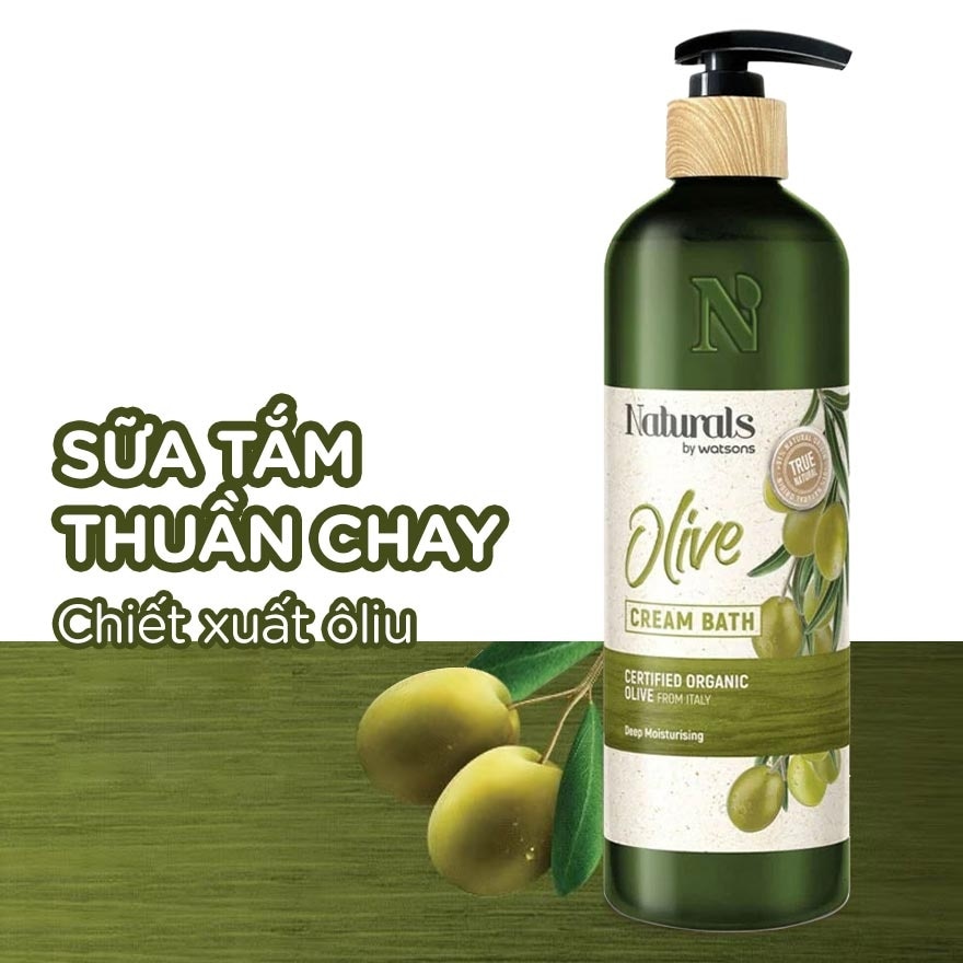 True Natural Olive Cream Bath 490ml