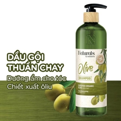 NATURALS BY WATSONS Dầu Gội Naturals By Watsons True Natural Chiết Xuất Olive 490ml