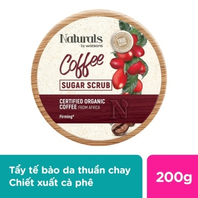 NATURALS BY WATSONS Tẩy Tế Bào Da Naturals By Watsons True Natural Chiết Xuất Coffee 200g