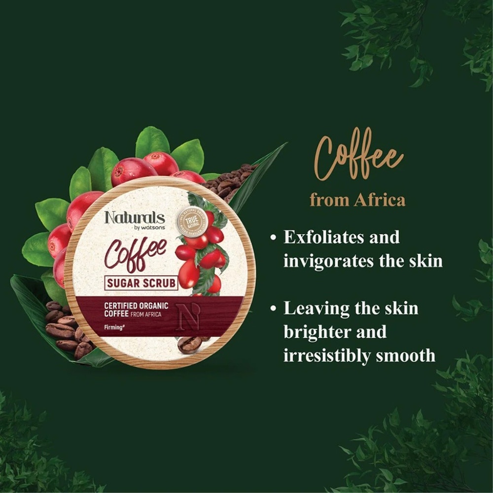 Tẩy Tế Bào Da Naturals By Watsons True Natural Chiết Xuất Coffee 200g