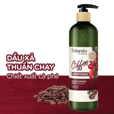 NATURALS BY WATSONS Dầu Xả Naturals By Watsons True Natural Chiết Xuất Coffee 490ml