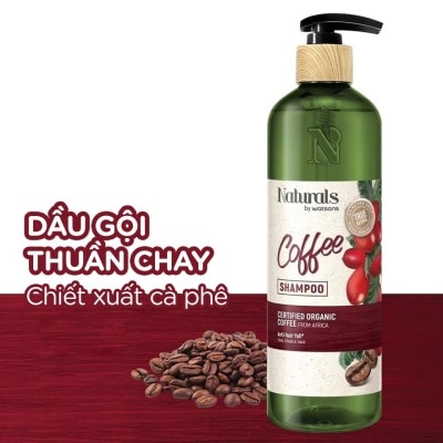 NATURALS BY WATSONS Dầu Gội Naturals By Watsons True Natural Chiết Xuất Coffee 490ml